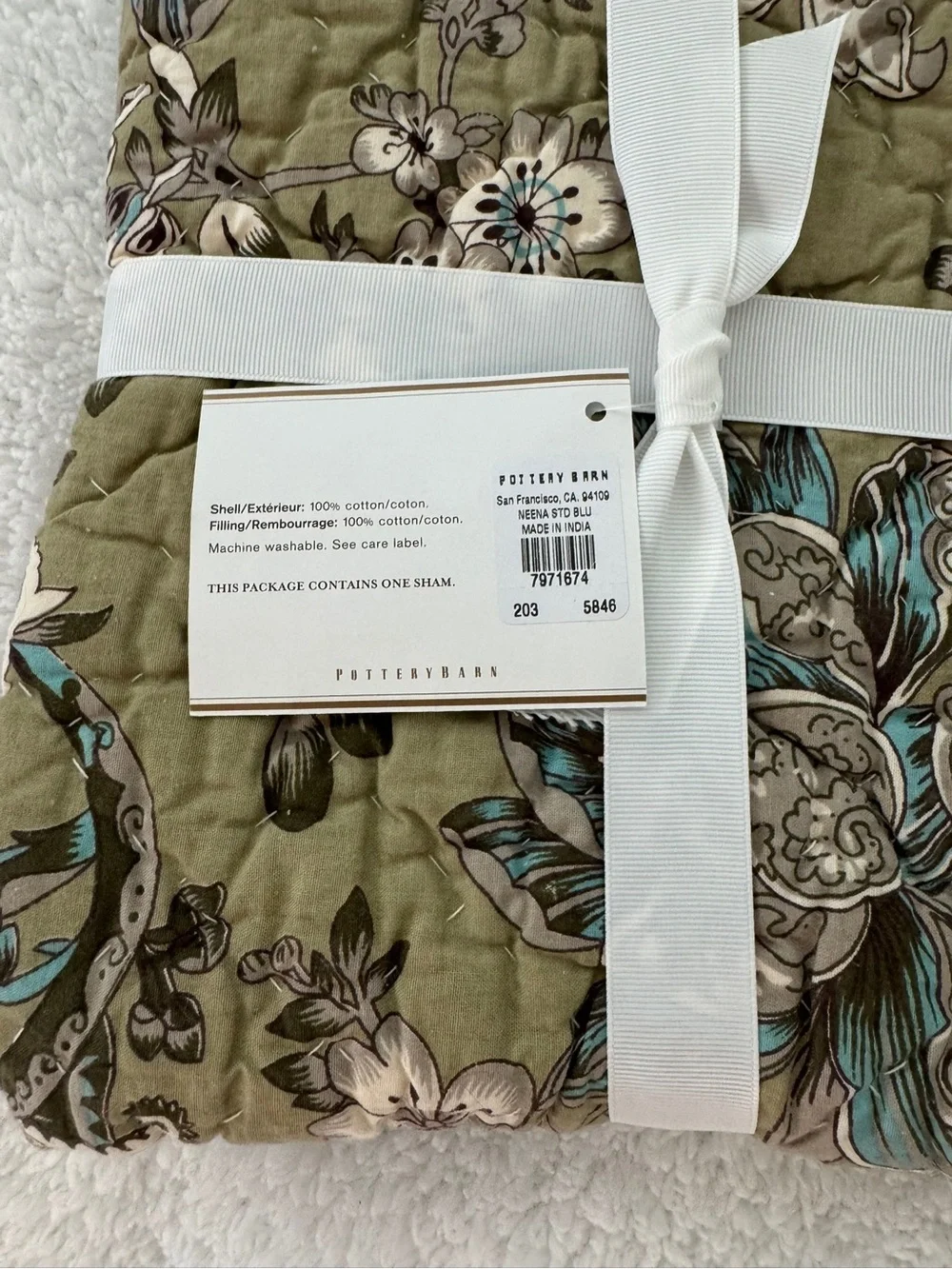NWT Pottery Barn Neena Patchwork Standard Sham